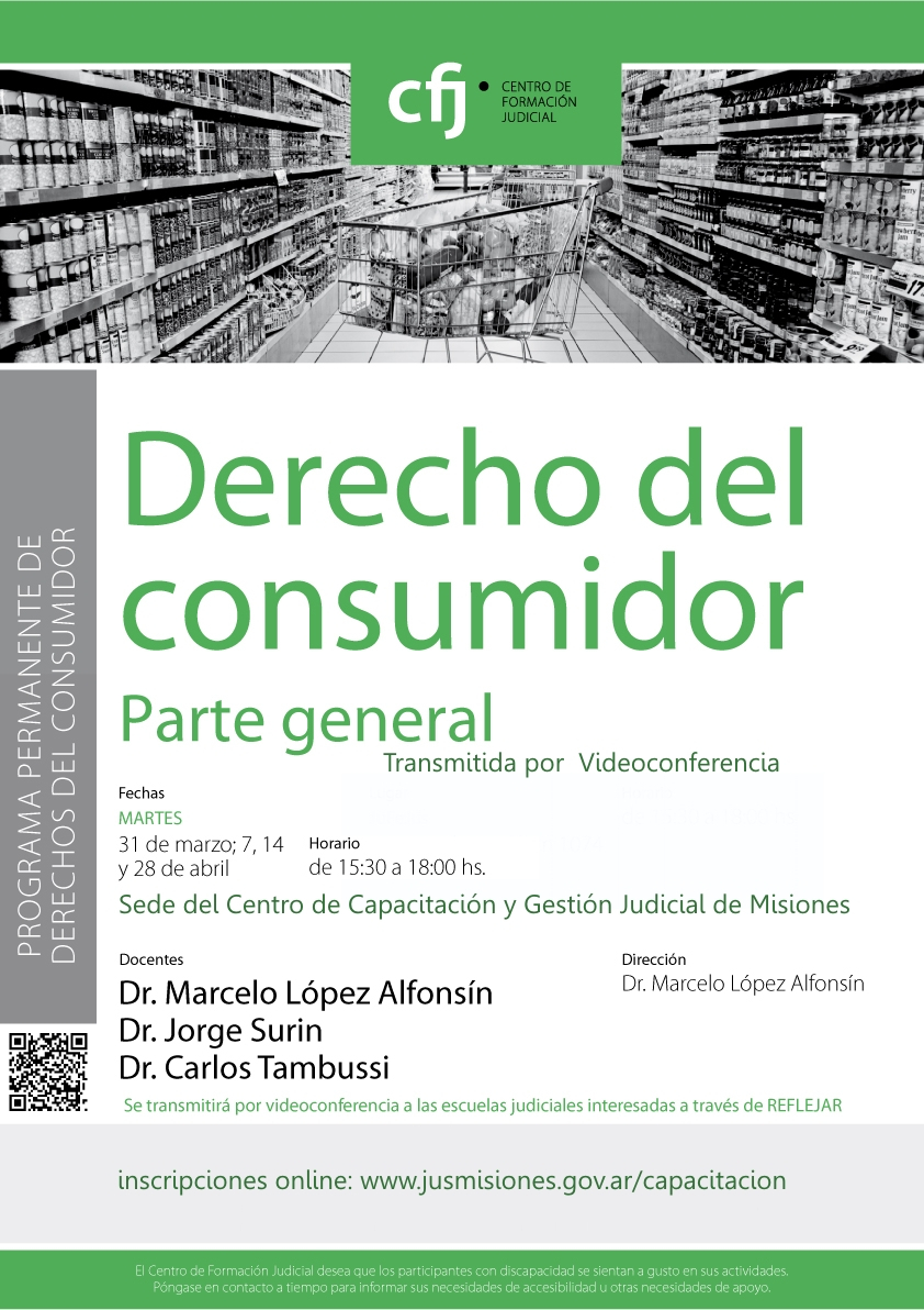 Afiche Conferencia Derecho del Consumidor