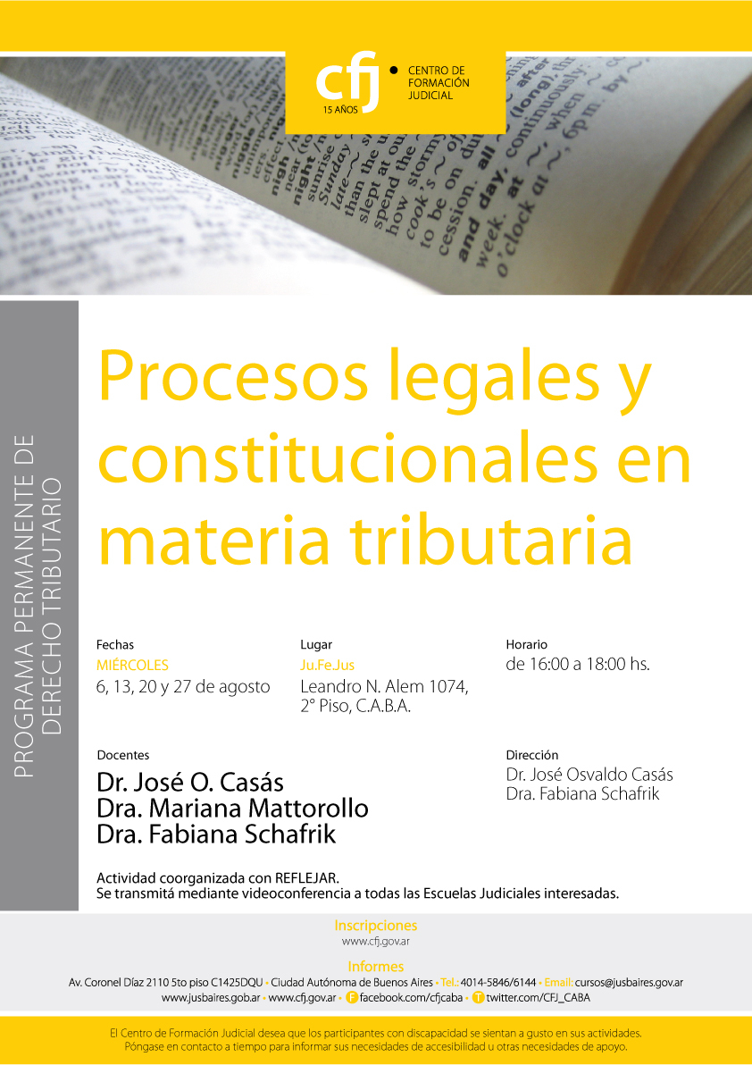 PROCESOS LEGALES Y CONSTITUCIONALES EN MATERIA TRIBUTARIA
