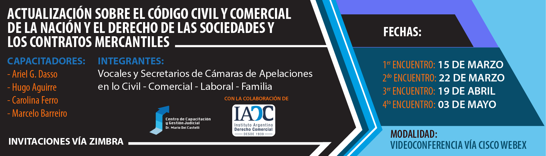 Actualización sobre el Código Civil y Comercial de la Nación y el derecho de las sociedades y los contratos mercantiles